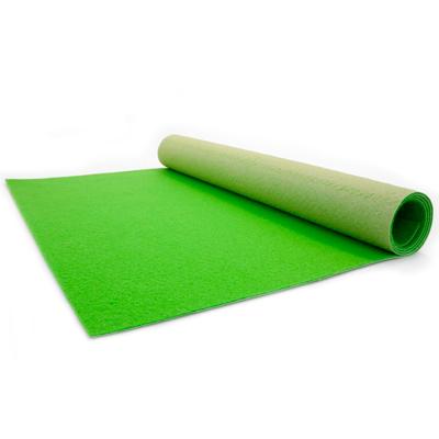 Läufer "PODIUM, Made in Belgium", grün (hellgrün), B:100cm H:2,6mm L:3000cm, Polypropylen (PP), PRIMAFLOR-IDEEN IN TEXTIL, Teppiche, Breite 100 cm, robuster Nadelfilz, Uni-Farben Image