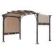 True Value Company, L.L.C. 9 Ft. W x 9 Ft. D Steel Party Tent Metal/Steel/Soft-top in Brown/Gray | 132 H x 108 W x 108 D in | Wayfair A106005431