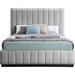 AllModern Astyn Tufted Panel Bed Upholstered/Linen in Gray | 52 H x 58.5 W x 82.5 D in | Wayfair CA44F3D0305E4169BF3A51380D69986A