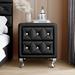 House of Hampton® Guzel Queen Upholstered 3 Piece Bedroom Set Upholstered, Wood in Black/Brown | 45 H x 65 W x 83 D in | Wayfair