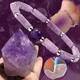 Bracelet amincissant en cristal violet pour femme bracelets d'énergie en pierre perte de poids