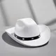Chapeau de Cowboy à large bord pour femmes 4 couleurs cloutée douce Non tissée large épaisse