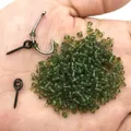 Kit d'accessoires de pêche à la bouillette pour carpe anneaux d'arrêt vis d'appât crochet