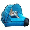 Canapé-lit gonflable d'extérieur chaise longue gonflable avec tente canapé de camping portable