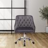 "Modern desk chair Dark Gray task chair Metal chair home"