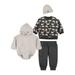 Little Star Organic Baby Boy 4Pc Outfit Set Size 0/3M-12 Months