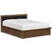 Copeland Furniture Moduluxe Storage Base Bed with Upholstered Headboard - 1-MPD-31-23-STOR-Wooly Mineral