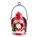 Christmas Light Decoration Ceramics Santa/Elk/Snowman Lantern Seasonal Hanging Home Patio Holiday Christmas Light Decoration Ceramics Santa/Elk/Snowman Lantern Seasonal Hanging Lamp Old Man Oil Lamp