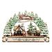 Washranp Large Village Shopping with Christmas Tree Simple Installation Handmade DIY Christmas Village Displays Decoration Holiday Gift