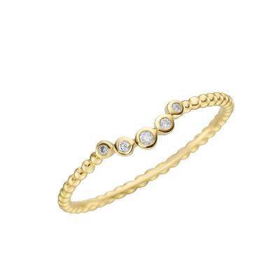 Luigi Merano Ring Oberteil gebogen, Brillanten, Gold 585 54 Damen Image