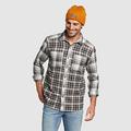 Eddie Bauer Men's Regenerate Long-Sleeve Flannel Shirt - Charcoal - Size S