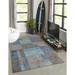 Unique Loom Providence Autumn Rug Blue Gray/Light Brown 10 x 13 Rectangle Geometric Modern Perfect For Living Room Bed Room Dining Room Office