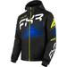 FXR Mens Boost FX 2-in-1 Snowmobile Jacket F.A.S.T. 3.0 HydrX Black Blue Hi-Vis - X-Large 240026-1040-16