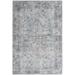 HomeRoots 5 x 7 ft. Light Gray & Blue Oriental Power Loom Distressed Washable Rectangle Area Rug