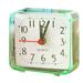 SANAG Square Small Bed Alarm Clock Transparent Case Compact Travel Clock Mini Children Student Desk Watch