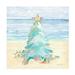 Jean Plout Coastal Seaglass Christmas Tree Canvas Art