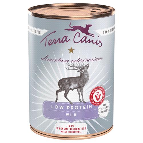 12x 400g Terra Canis Alimentum Veterinarium Low Protein Wild Hundefutter nass