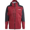 adidas Terrex Herren Xploric Rain Jacke (Größe M, rot)