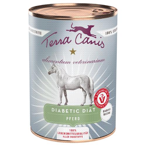 12x 400g Terra Canis Alimentum Veterinarium Diabetic Diät Pferd Hundefutter nass