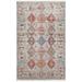 Blue 91 x 63 W in Area Rug - Bungalow Rose Rectangle Tulln Cotton Indoor/Outdoor Area Rug w/ Non-Slip Backing | 91 H x 63 W in | Wayfair