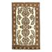 White Area Rug - Isabelline Oriental Handmade Rectangle 3'9" x 6'4" Wool/Cotton Area Rug in Ivory | Wayfair 86BA2FF0A1AB48FAA170E2EDC0F67B6D