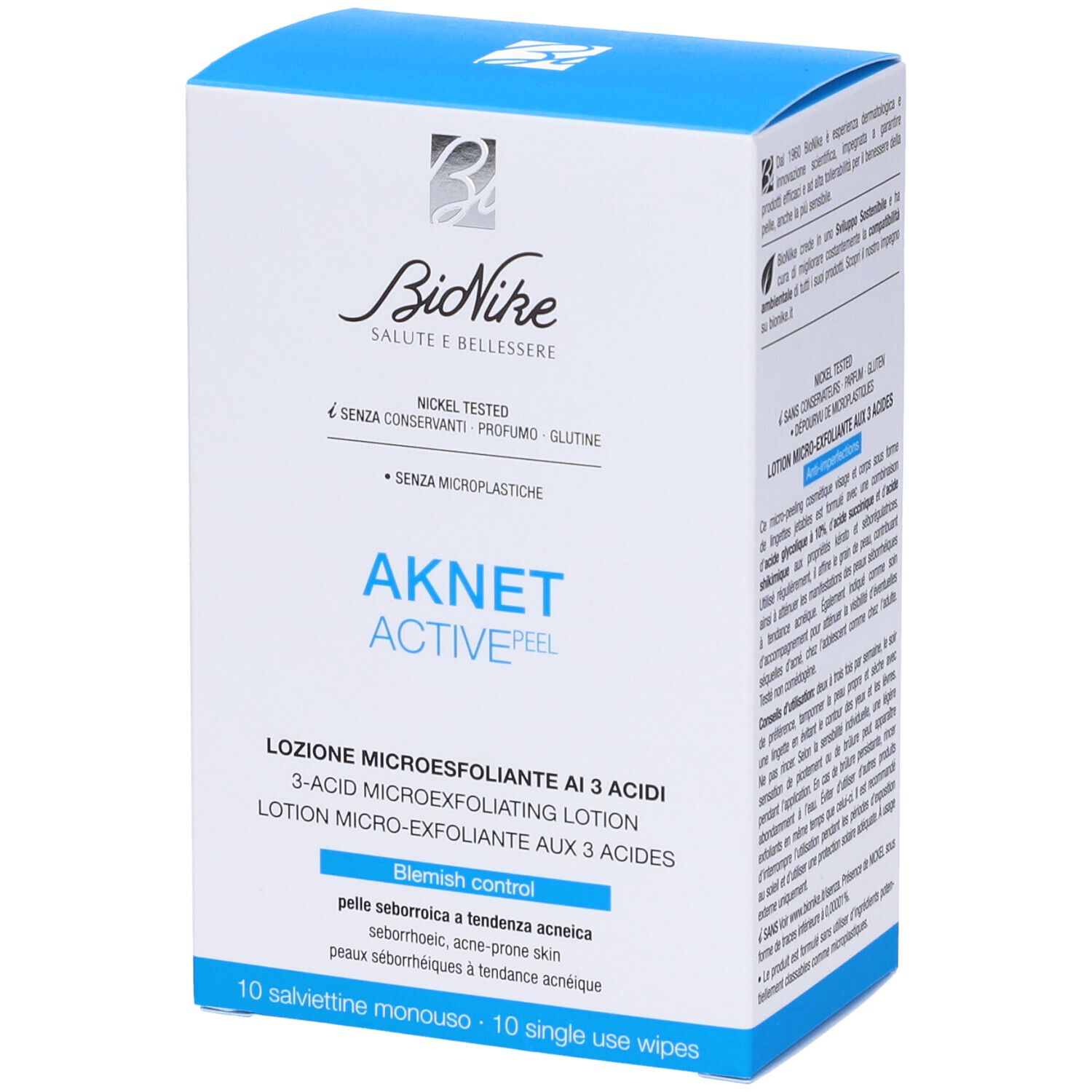BioNike Aknet Aktive Peel Salviettine Monouso - risparmia il 20% con c