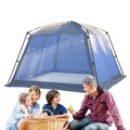 Tente en maille respirante pour abri solaire tente en maille pour pergola étanche avec porte
