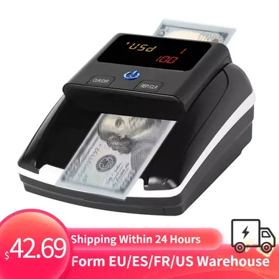 faux billets en euros Mini-compteur d'argent Portable détection automatique d'argent par UV Images