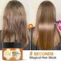 PURC-Masque à l'huile d'argan pour cheveux secs et abîmés réparation rapide traitement du cuir