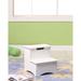 Storage Step Stool White Finish