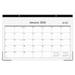 2024 Monthly Desk Pad Calendar January - December 17 x 11 Tape Binding Two-Hole Punched Ruled Blocks Enterprise (111293-24)