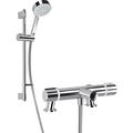 Mira Atom Deck Mounted Thermostatic Bath Shower Mixer in Chrome Stainless Steel