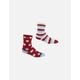 Regatta Childrens/Kids Cosy Boot Socks Set (Pack of 2) - Cherry Pink Light Blue White - Size: 3 years/4 years