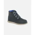 Timberland Boy's Pokey Pine Zip Boys Toddler Boots - Navy Full Grain Lea - Size: 7