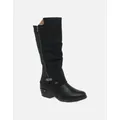 Rieker Women's Sierra Womens Knee High Boots - Black - Size: 7.5