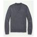 Brooks Brothers Men's Big & Tall Fine Merino Wool V-Neck Sweater | Grey Heather | Size 2X Tall