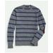 Brooks Brothers Men's Big & Tall Lambswool Crewneck Belt Stripe Sweater | Grey | Size 3X Tall