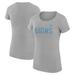 Women's G-III 4Her by Carl Banks Heather Gray Detroit Lions Dot Print Lightweight Fitted T-Shirt