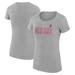 Women's G-III 4Her by Carl Banks Gray Boston Red Sox Dot Print Fitted T-Shirt