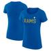 Women's G-III 4Her by Carl Banks Royal Los Angeles Rams Dot Print Lightweight Fitted T-Shirt