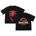 Men's DUMBGOOD Black Jurassic Park Mesh Jersey