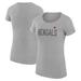 Women's G-III 4Her by Carl Banks Heather Gray Cincinnati Bengals Dot Print Lightweight Fitted T-Shirt