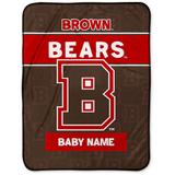 Chad & Jake Brown Bears 30" x 40" Personalized Baby Blanket