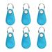 QJUHUNG 6 Pieces Key Finder Item Locator GPS Keychains Bluetooth Tracker Tag Anti Lost Alarm Reminder Selfie Shutter Control for Kids Pets Keychain for Smartphone