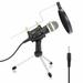 USB condenser microphone recording microphone kit plug & play desktop microphone with USB and connection Ideal for smartphones laptops Mac / PC karaoke apps podcast vocals games etc.