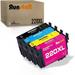 Remanufactured 4 Pack 220XL Ink Cartridge Replacement for Epson 220XL 220 XL 220 for Epson WF-2760 WF-2750