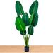 of Paradise Artificial Plant - Fake Tree Banana Leaf Faux Plants with 10 Realistic Green Leaves and Thick - Artificial Plants for Home Decor Indoor Outdoor - 5 Ft Tall Plant