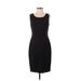 Ann Taylor Cocktail Dress - Midi: Black Solid Dresses - Women's Size 2