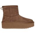 Skechers Women's Keepsakes Stacked Boots | Size 9.0 | Chestnut | Leather/Textile