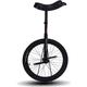 Unicycle, Suitable For Beginners To Intermediate Riders, 24 Inch 20 Inch 18 Inch 16 Inch Adult Unicycle (Color : Schwarz, Size : 20 Inch)